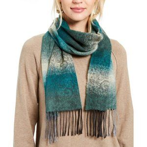 Cejon Italy Paisley Woven Scarf muffler fringe